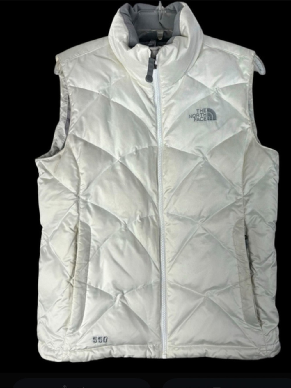 The North Face Aconcagua 550 Down Women's Vest small winter White Full Zip